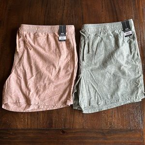 Set of 2 No Boundaries Linen Shorts Size 3XL